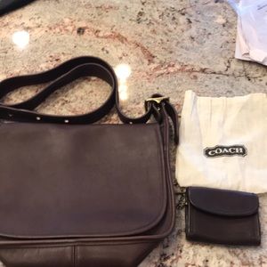 Coach  Patricia Saddle Bag & coin purse